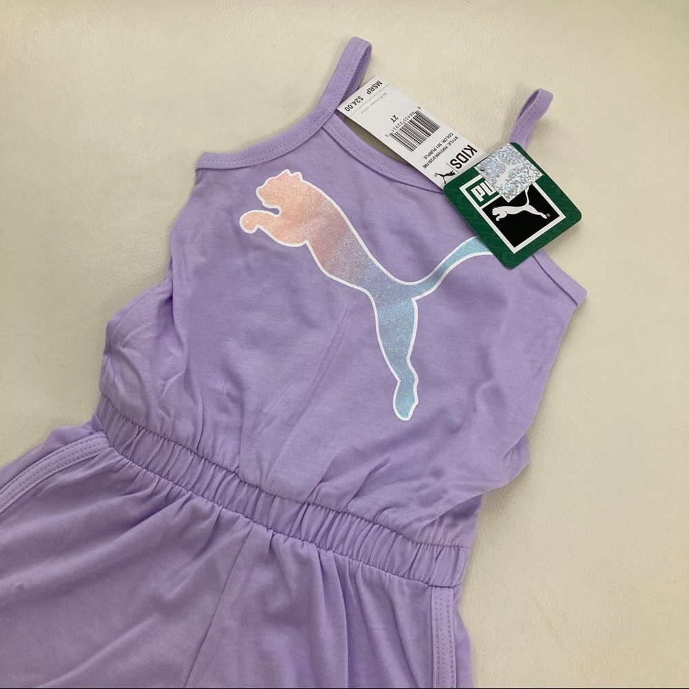 Puma girl cute purple romper 2257 - Picture 2 of 5